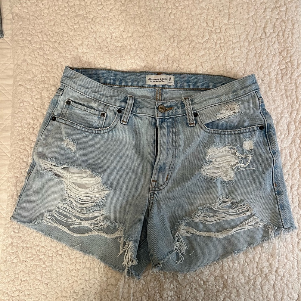 Abercrombie boyfriend denim shorts